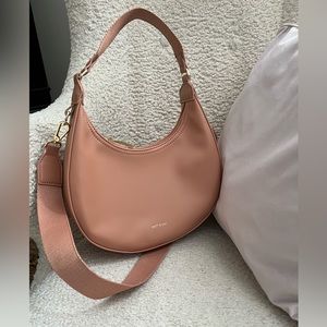 Matt & Nat vegan dusty pink hobo bag